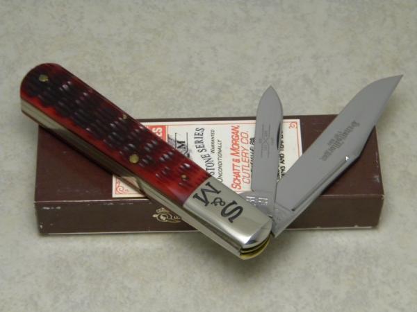 Schatt & Morgan Keystone Series XVII Red Bone 042171 Daddy Barlow Knife in Box c.2007 Schatt & Morgan Keystone Series XVII Red Bone 042171 Daddy Barlow Knife in Box c.2007