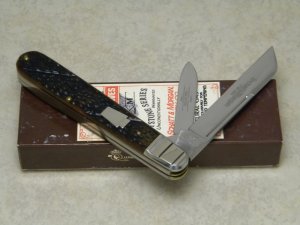 Schatt & Morgan Keystone Series XVIII Brown Worm Groove Bone 042429 English Jack Knife in Box c.2008