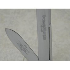 Schatt & Morgan Keystone Series XVIII Brown Worm Groove Bone 042429 English Jack Knife in Box c.2008 Schatt & Morgan Keystone Series XVIII Brown Worm Groove Bone 042429 English Jack Knife in Box c.2008