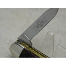 Schatt & Morgan Keystone Series XVIII Brown Worm Groove Bone 042276 Swell Center Knife in Box c.2008 Schatt & Morgan Keystone Series XVIII Brown Worm Groove Bone 042276 Swell Center Knife in Box c.2008