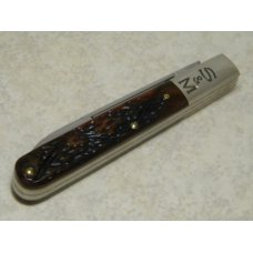Schatt & Morgan Keystone Series XVIII Brown Worm Groove Bone 042297 Jack Knife in Box c.2008 Schatt & Morgan Keystone Series XVIII Brown Worm Groove Bone 042297 Jack Knife in Box c.2008
