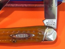 Case xx 1995 Whittler Knife w Beautiful (Carmel or Butterscotch?) Corncob Jigged Bone Handles -NOS Case xx 1995 Whittler Knife w Beautiful (Carmel or Butterscotch?) Corncob Jigged Bone Handles -NOS