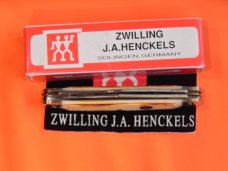 J A Henckels 3 Blade Stockman Pocket Knife (HK-3-BWP) w/ Natural Torched Bone Handles! NOS & M/NM J A Henckels 3 Blade Stockman Pocket Knife (HK-3-BWP) w/ Natural Torched Bone Handles! NOS & M/NM