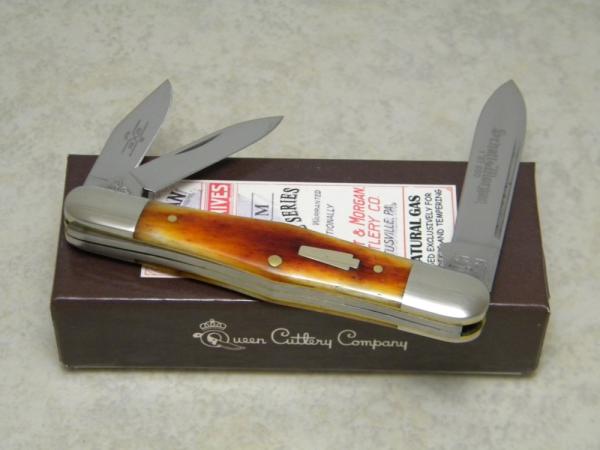 Schatt & Morgan Keystone Series XIX Smooth October Harvest Bone 043276 Whittler Knife in Box c.2009