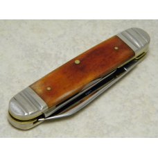 Schatt & Morgan Keystone Series XIX Smooth October Harvest Bone 042299 Harness Knife in Box c.2009