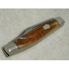 Schatt & Morgan Keystone Series XX Reverse Worm Groove Bone 042149 Moose Knife in Box c.2010