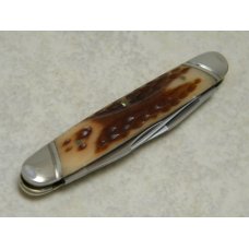 Schatt & Morgan Keystone Series XX Reverse Worm Groove Bone 042121 Small Muskrat Knife in Box c.2010 Schatt & Morgan Keystone Series XX Reverse Worm Groove Bone 042121 Small Muskrat Knife in Box c.2010
