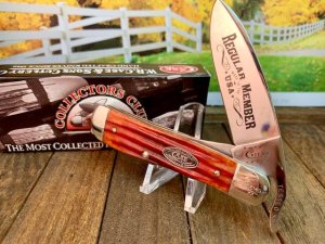 Case Winterbottom Chestnut Bone  Russlock Regular Member Knife 2010