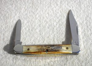 CASE XX USA GENUINE STAG MINI COPPERHEAD BRADFORD. PA. 1991 #52109XSS KNIFE