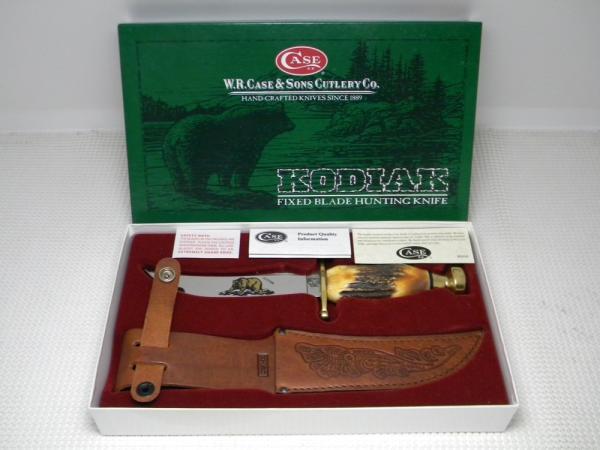 Case XX USA 2016 Stag Kodiak Fixed Blade Sheath Knife in Box Case XX USA 2016 Stag Kodiak Fixed Blade Sheath Knife in Box