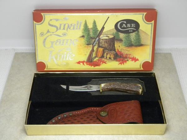 Case • XX USA 1979 Stag 523-3 1/4 SSP Small Game Fixed Blade Sheath Knife in Box