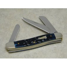 Case XX USA 2018 Jigged Blue Bone 6318 Serpentine Stockman Knife in Box