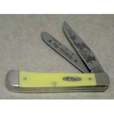 Case XX USA 2005 Yellow 3254 SS "The Hillbilly" Trapper Knife in Box Case XX USA 2005 Yellow 3254 SS "The Hillbilly" Trapper Knife in Box