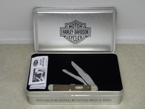 Case XX USA 2018 Earth Brown Micarta 10254 SS Harley Davidson Trapper Knife 