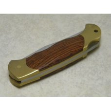 Boker Solingen Germany Stainless Tree Brand Classic Wood 2002 Lockback Knife in Box