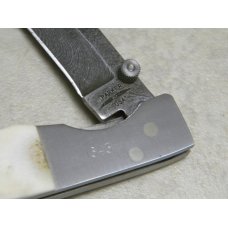 Parker USA Stag Damascus Linerlock Barlow Knife 