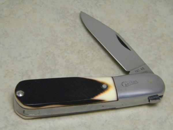 Carter's by Queen USA Imitation Winterbottom Bone Aluminum Frame Barlow Knife *RARE* Carter's by Queen USA Imitation Winterbottom Bone Aluminum Frame Barlow Knife *RARE*
