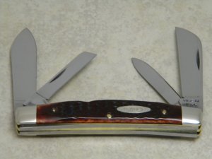 Case XX USA 6 Dot (1974) 6488 Pretty Bone Large Congress Knife