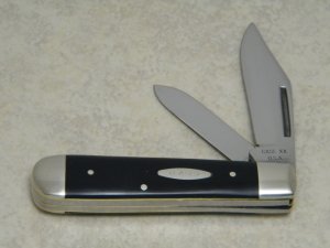 Case XX USA 6 Dot (1974) Slick Black 2231 1/2 SAB Large Jack Knife