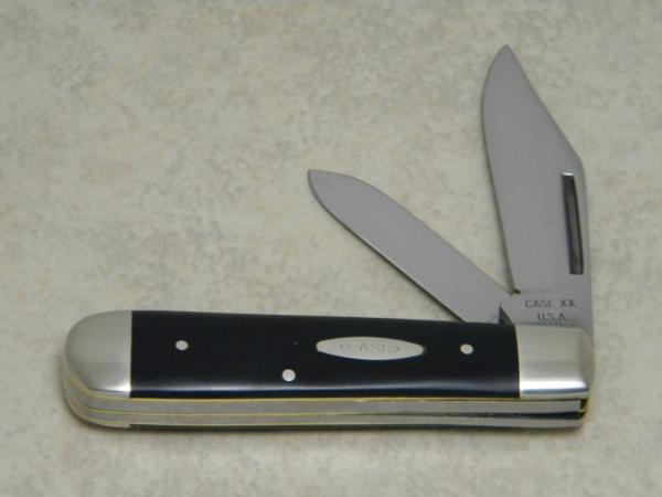 Case XX USA 6 Dot (1974) Slick Black 2231 1/2 SAB Large Jack Knife Case XX USA 6 Dot (1974) Slick Black 2231 1/2 SAB Large Jack Knife
