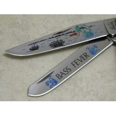 Case XX USA 2000 Red Bone 6254 SS "Bass Fever" Trapper Knife Case XX USA 2000 Red Bone 6254 SS "Bass Fever" Trapper Knife