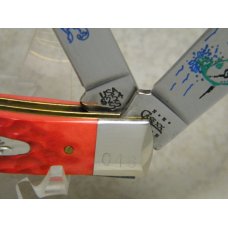 Case XX USA 2000 Red Bone 6254 SS "Bass Fever" Trapper Knife Case XX USA 2000 Red Bone 6254 SS "Bass Fever" Trapper Knife