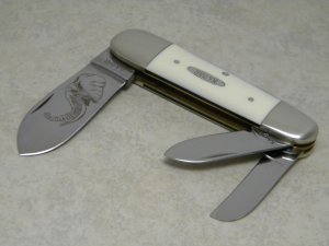 Kabar KA-BAR Made in USA ETN 91 Imitation Ivory Elephant Toe Sunfish Whittler Knife c.1991