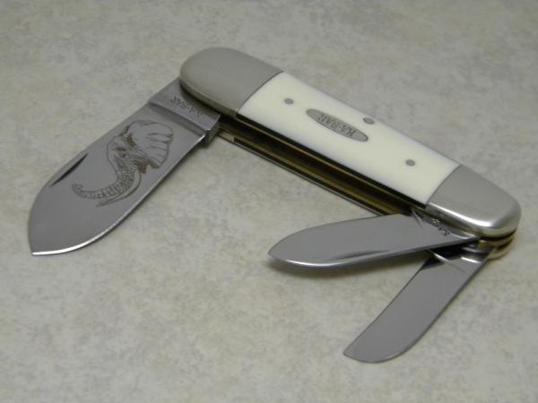 Kabar KA-BAR Made in USA ETN 91 Imitation Ivory Elephant Toe Sunfish Whittler Knife c.1991 Kabar KA-BAR Made in USA ETN 91 Imitation Ivory Elephant Toe Sunfish Whittler Knife c.1991