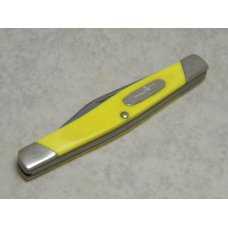 Buck 305 USA Yellow Saw Cut Delrin Lancer 2 Blade Stockman Knife c.1989