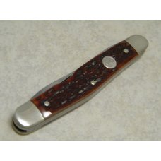 Boker Solingen Germany Tree Brand 9572 Red Bone Carolina Muskrat Knife in Box