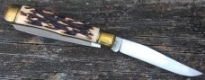 Schrade USA SC515 Scrimshaw Lockback Knife & Pouch c. 1990 - NIB
