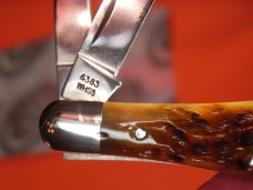 Case xx 2000 Whittler with Light to Chestnut Brown Antique Bone Handles & -MDL#6383 WHSS -NOS Case xx 2000 Whittler with Light to Chestnut Brown Antique Bone Handles & -MDL#6383 WHSS -NOS