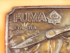 Hard to come by Vintage 1977 Used Puma Brand Nicely Detailed Belt Buckle -Mt Vernon NY -Numbered Hard to come by Vintage 1977 Used Puma Brand Nicely Detailed Belt Buckle -Mt Vernon NY -Numbered