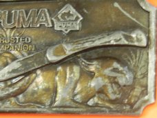 Hard to come by Vintage 1977 Used Puma Brand Nicely Detailed Belt Buckle -Mt Vernon NY -Numbered Hard to come by Vintage 1977 Used Puma Brand Nicely Detailed Belt Buckle -Mt Vernon NY -Numbered