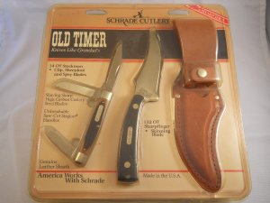 Schrade Old Timer SGS-1CP Gift Set USA Mint