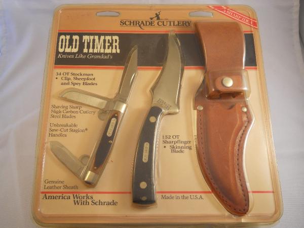 Schrade Old Timer SGS-1CP Gift Set USA Mint Schrade Old Timer SGS-1CP Gift Set USA Mint
