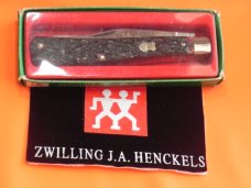 Vintage Henckels International 2 Blade Slim Line Trapper Knife with Great Red Bone Handles -NOS Vintage Henckels International 2 Blade Slim Line Trapper Knife with Great Red Bone Handles -NOS