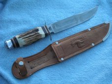 Edge Brand Solingen Germany Stag 473 Fixed Blade Sheath Knife Edge Brand Solingen Germany Stag 473 Fixed Blade Sheath Knife