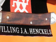 Vintage J A Henckels Trapper (HK5-GSW) Pocket Knife w/ GunStock Walnut Handles -COA & Orig Box Vintage J A Henckels Trapper (HK5-GSW) Pocket Knife w/ GunStock Walnut Handles -COA & Orig Box