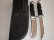 BUCK knife  twin double set 1972 to 1986 production 103 and 118