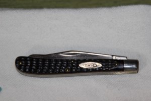 Vintage 1971 CASE XX 62048 Slimline Trapper Brown Bone Knife (#13)