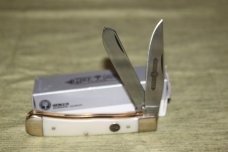 Vintage per-2002 Boker Tree Brand 9525SM Imitation Pearl Trapper knife NIB (#15) Vintage per-2002 Boker Tree Brand 9525SM Imitation Pearl Trapper knife NIB (#15)