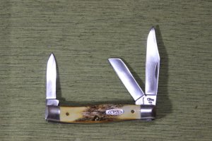 Vintage 1995 Case XX 53032 Stockman Stag handles knife (#20)