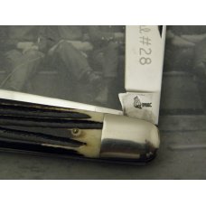 Queen Cutlery Co. #28 English Jack in Winterbottom Bone: 4 1/2” closed; 1958 - 1960, Queen Cutlery Co. #28 English Jack in Winterbottom Bone: 4 1/2” closed; 1958 - 1960,