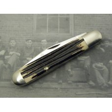 Queen Cutlery Co. #28 English Jack in Winterbottom Bone: 4 1/2” closed; 1958 - 1960, Queen Cutlery Co. #28 English Jack in Winterbottom Bone: 4 1/2” closed; 1958 - 1960,
