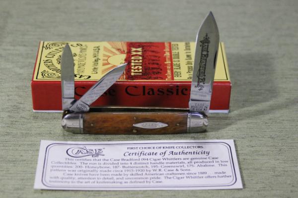Vintage 1993 Case XX Classic 63094 Whittler HoneyBone Cigar Whitler knife NIB (#56) Vintage 1993 Case XX Classic 63094 Whittler HoneyBone Cigar Whitler knife NIB (#56)
