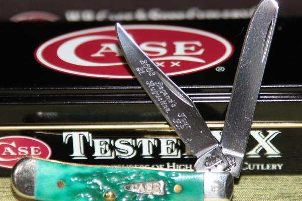 Vintage 2003 Case XX 62154 Small Trapper Jade bone #19 Knife (#100) Vintage 2003 Case XX 62154 Small Trapper Jade bone #19 Knife (#100)