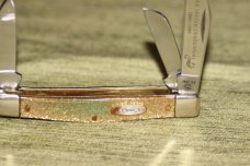 Vintage 1989 Case XXGS344SS Stockman Goldstone Handle Knife (#102) Vintage 1989 Case XXGS344SS Stockman Goldstone Handle Knife (#102)