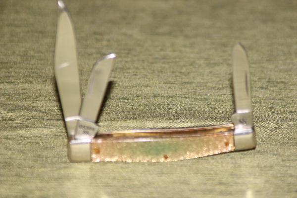 Vintage 1989 Case XXGS344SS Stockman Goldstone Handle Knife (#102) Vintage 1989 Case XXGS344SS Stockman Goldstone Handle Knife (#102)