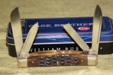 Vintage 2003 Case XX 64052 SS Congress Midnight Black bone Historian's knife LTD (#107)
